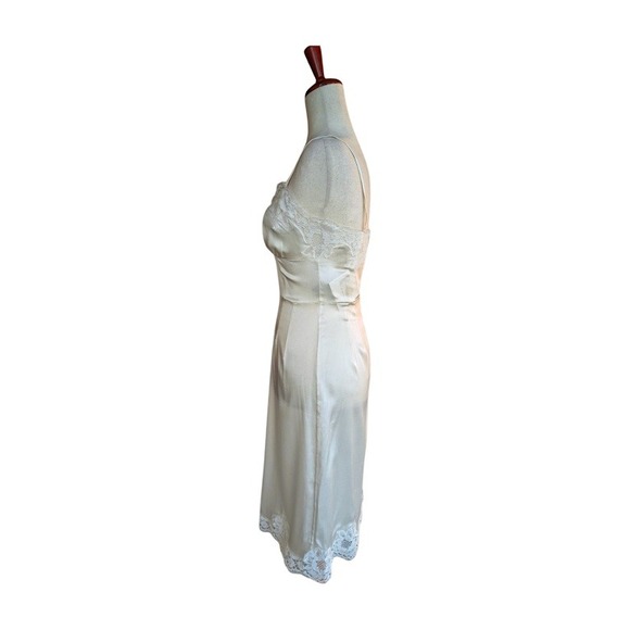Dolce‎ & Gabbana Silk Lace Slip Dress Made in Italy Ivory Size 38 - Picture 5 of 9